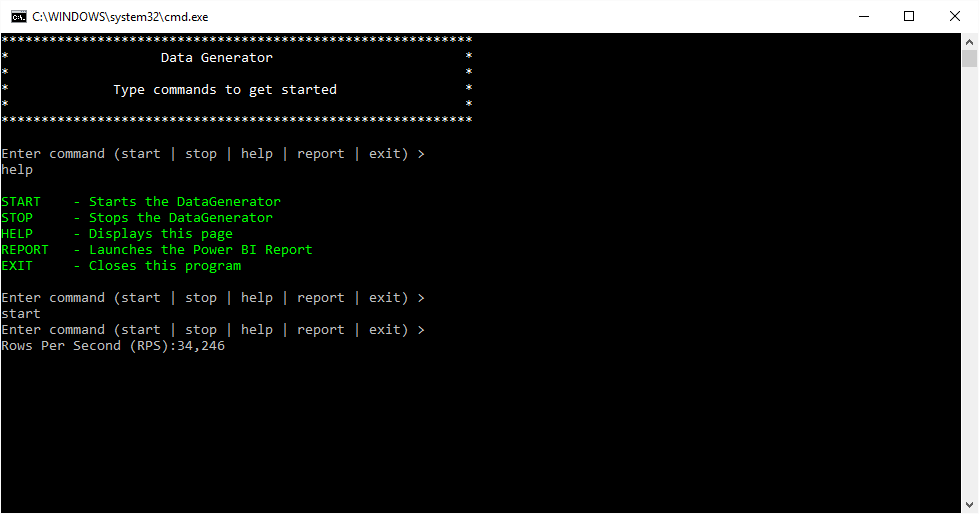Console Data Generator Alt text