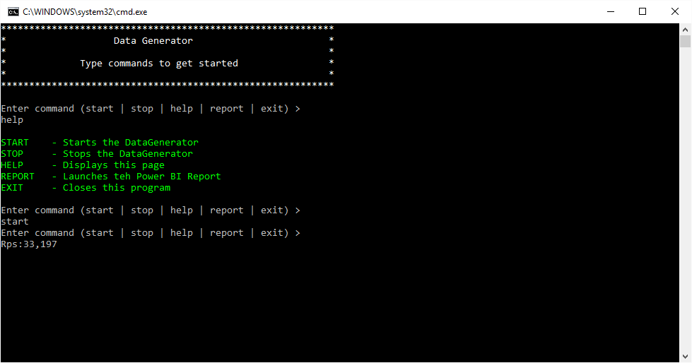 Console Data Generator Alt text