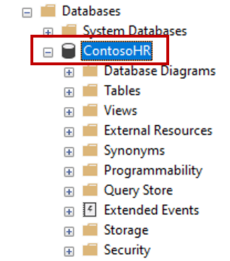 Selecting database